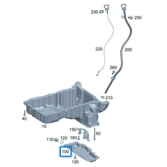Benchi W276 Engine Oil Pan - 2760101028-Compatible