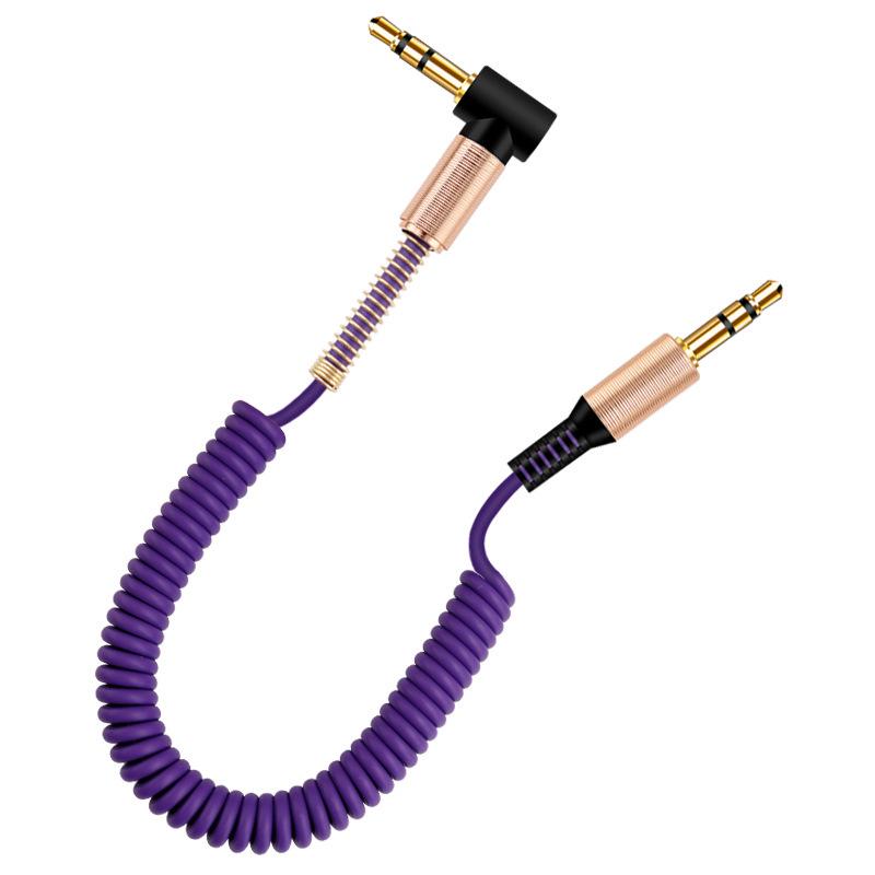 Аудиокабель AUX Spring длиной 1,8 м - 3,5 мм для наушников, динамиков, микрофона и записи