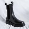 High Top Men's Genuine Leather Boots High Quality British Style Chelsea Boots Leisure Walk Footwear Classic Comfy Mid-Calf Boots