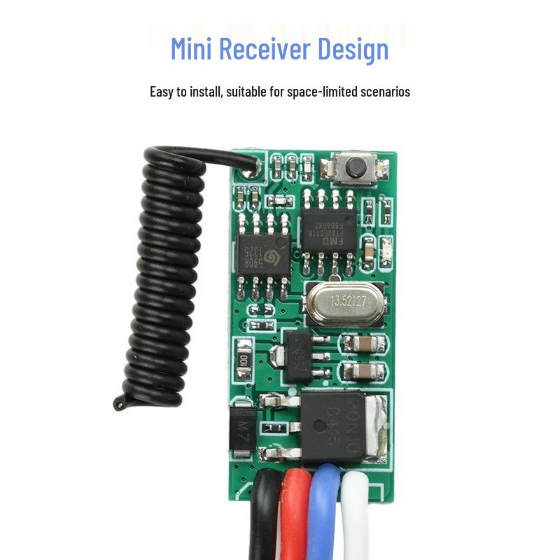 DC 5V/12V/24V Mini Wireless Remote Control Switch for Motor, LED, Fan