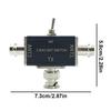 2 Way Manual Coaxial Antenna Switches 1 Input & 2 Outputs 100W 0-50MHz Antenna Switches with OFF/Ground Protection