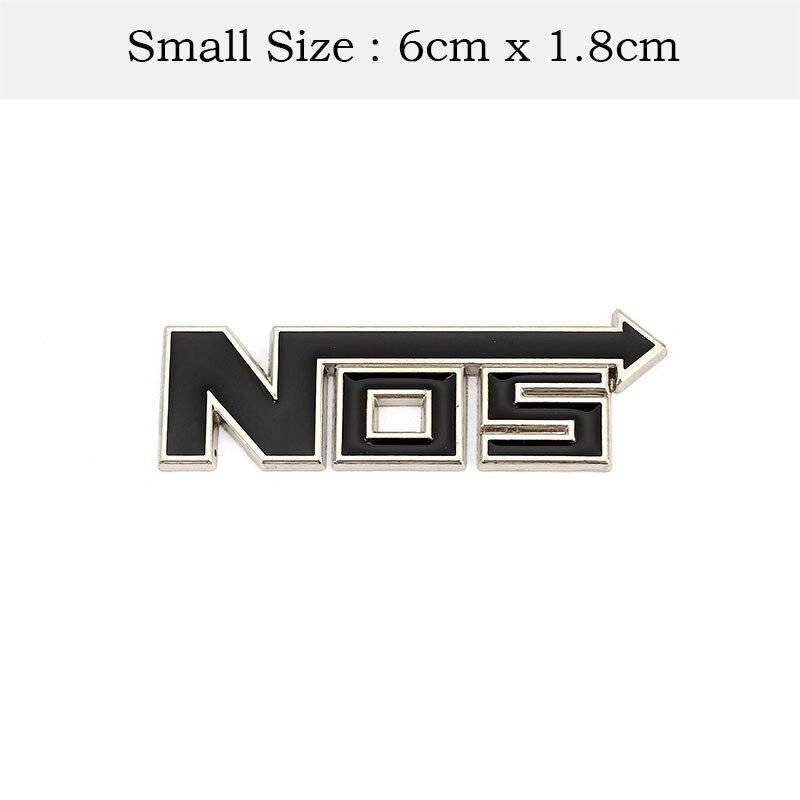 3D металлический логотип NOS, эмблема на передней решетке, значок, автомобильные наклейки, наклейки для BMW Honda Mercedes Auto Ford Focus Volkswagen Nissan Toyota