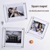 Newcomer Acrylic Magnetic Photo Frame for Polaroid Three-Inch Photos and Card Display