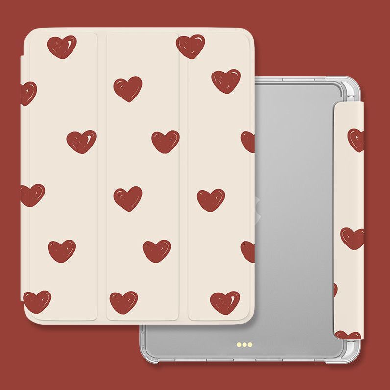 Для iPad 2022 gen10 10,9 CASE Простой любовный стиль, интеллектуальный защитный чехол-раскладушка Air4/5 10,9 mini4/5/6 с подставкой для карандашей