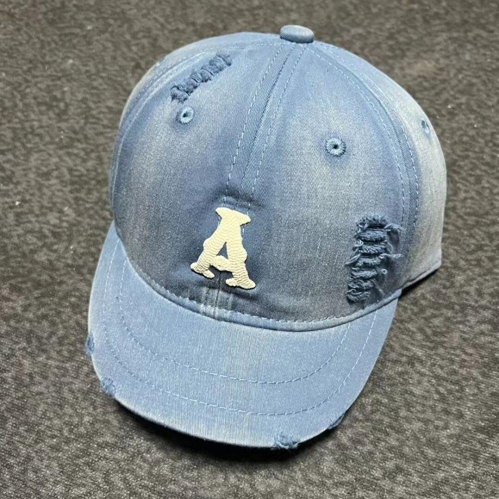 Embroidered Embroidery Letter Baseball Hat Retro Sun Hat Fashion Men Baseball Cap  Outdoor