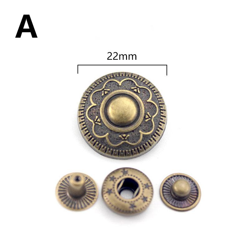10 комплектов кожаных кнопок для рукоделия, застежек, медных кнопок, швейных аксессуаров для одежды своими руками