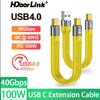 HdoorLink 5A Fast Charging Short Cable PD 60W/100W USB C To Type C Cable 40Gbps Data Cable Thunderbolt 3 Cable For Laptop Cellphone