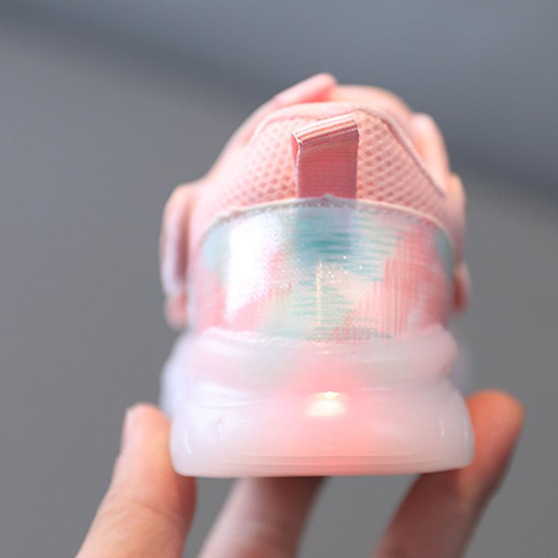 TWINFLAMES Baby Light Shoes New Breathable Mesh Shoes Soft Soled Baby Toddler Shoes Kids Sneakers