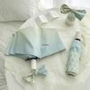 Gradient Series Dual-Use Automatic Sunshade Umbrella for Women - Blue Sunscreen & Rain Protection