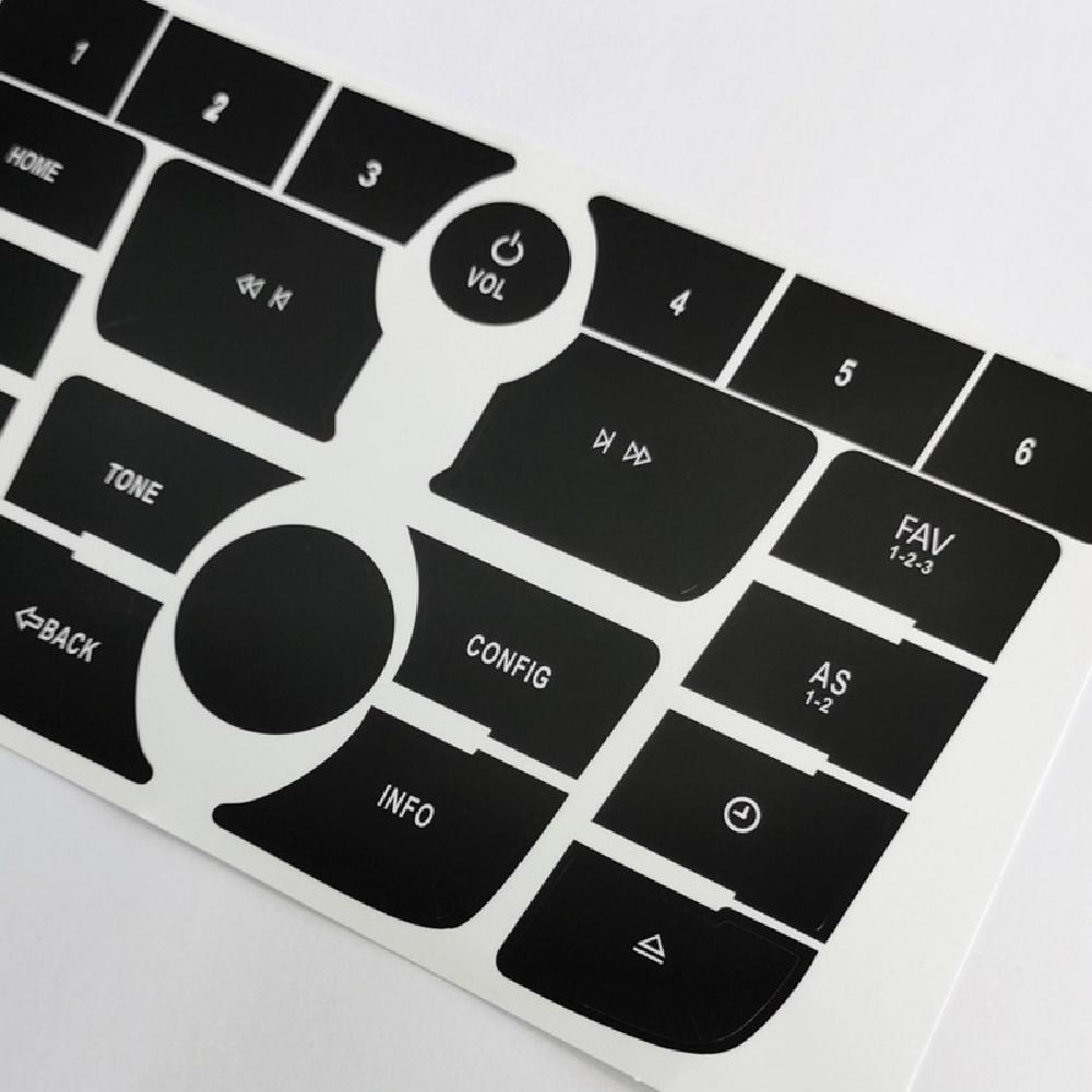 1 комплект Наклейка-декаль для ремонта кнопок CD-радио и аудио, черная, для Buick Verano 2012-2015