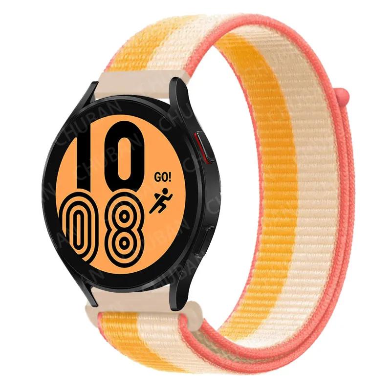 Nylon Loop For Samsung Galaxy Watch 6 5 Pro/4/classic/gear S3 Frontier/active Sport Bracelet Huawei Watch Gt2 3 22mm 20mm Strap