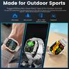 Bluetooth Calling Smart Watch for Men, Multi-Function Health Monitor Heart Rate Square Large Screen Wristwatch