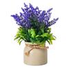 Mini Simulated Potted Plant, Maintenance-Free Desktop Decor, Rustic Style Mini Flower Pots, for Office Bathroom Bookshelf Spaces