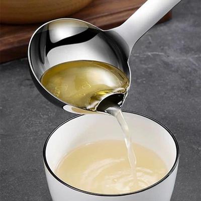 Ложка для разделения масла и воды из нержавеющей стали, фильтр для супа, масляная ложка, кухонный скиммер