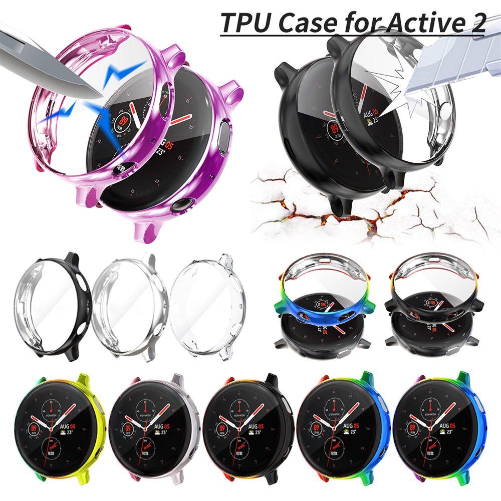 Slim Bumper Frame Full Screen Protector Protective Cover Watch Case Coloful Plating TPU Case