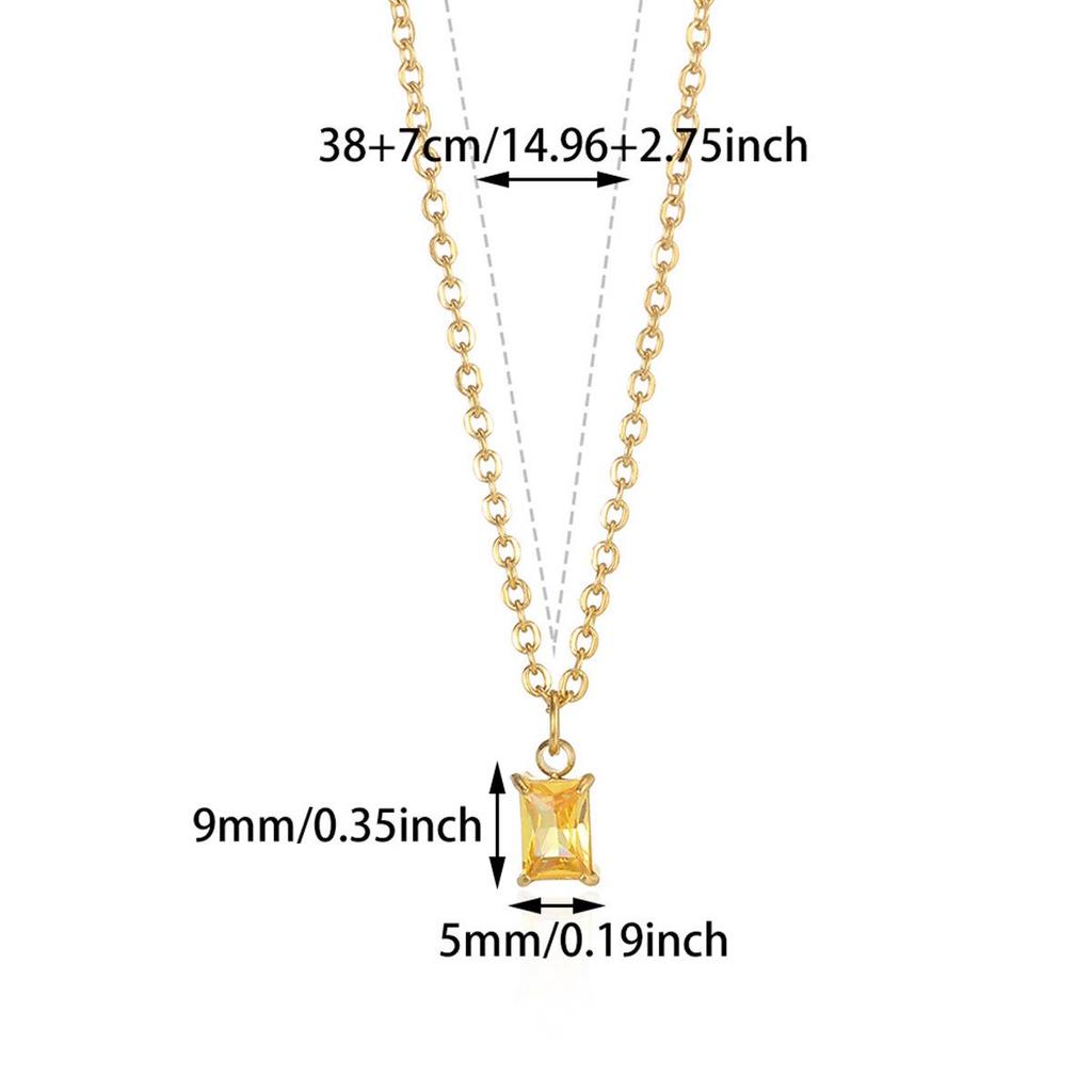 Декабрьское ожерелье с цирконом: Женская модная ключичная цепочка для повседневной носки