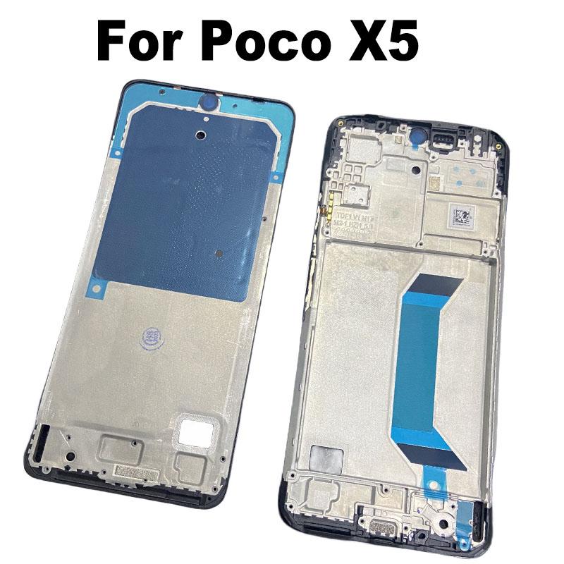 For Xiaomi Poco X5 LCD Front Frame Housing Middle Frame Bezel Plate Replacement