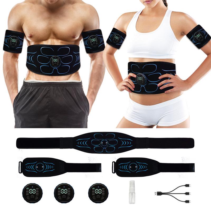 ЭМС-стимулятор мышц, abdominal exerciser, пояс для талии для фитнеса всего тела и силовых тренировок.