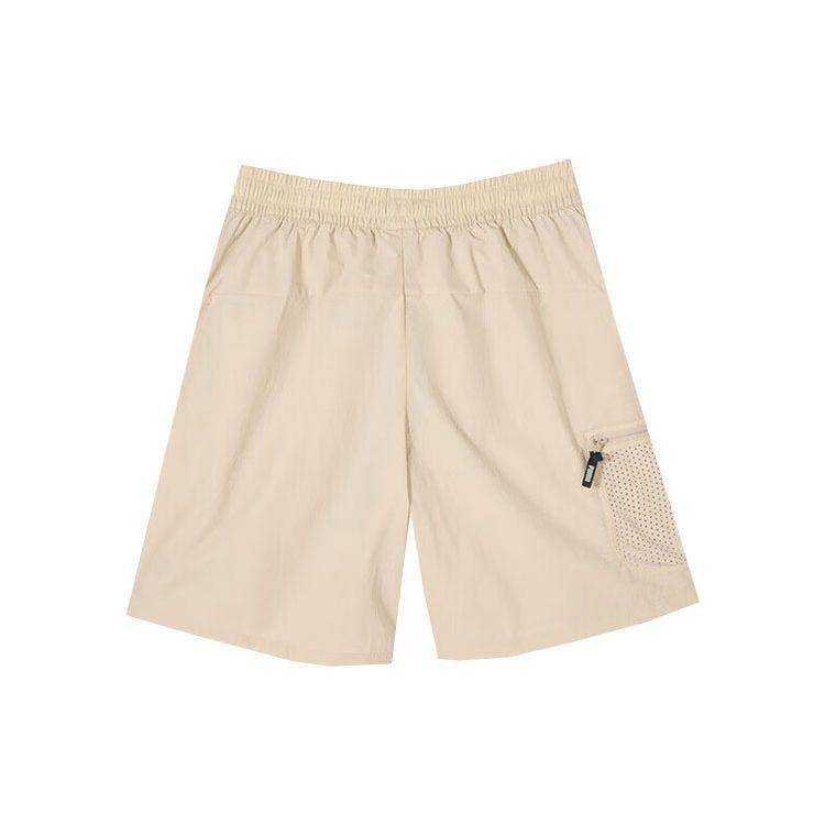 Puma Solid Color Breathable Training Lace-Up Mid-Waist Casual Shorts Men Shorts Light-Khaki 628374-90