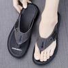 Men Flip Flops Hiking Sandals Leather Outdoor Summer White Black Wide Palm Blue Beach Shoes Plus Size Open Toe Plus Size