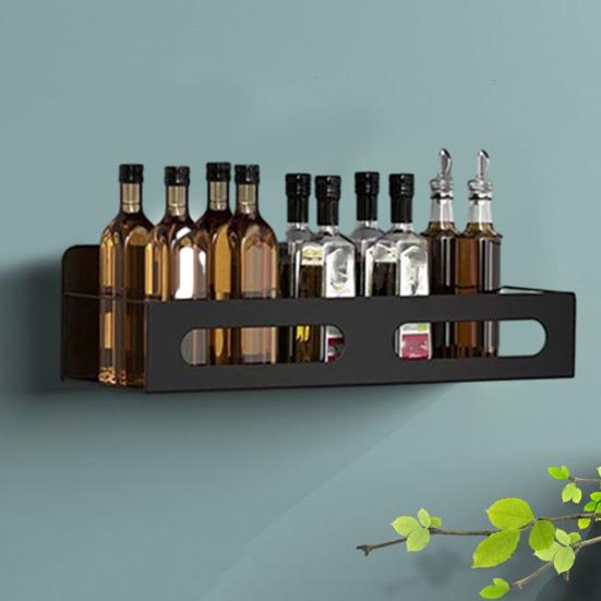Multifunctional Refrigerator Magnetic Shelf Wrought Iron Kitchen Punch-Free Seasoning Hanger Bathroom Soap Shampoo Hanging Storage Rack Household
