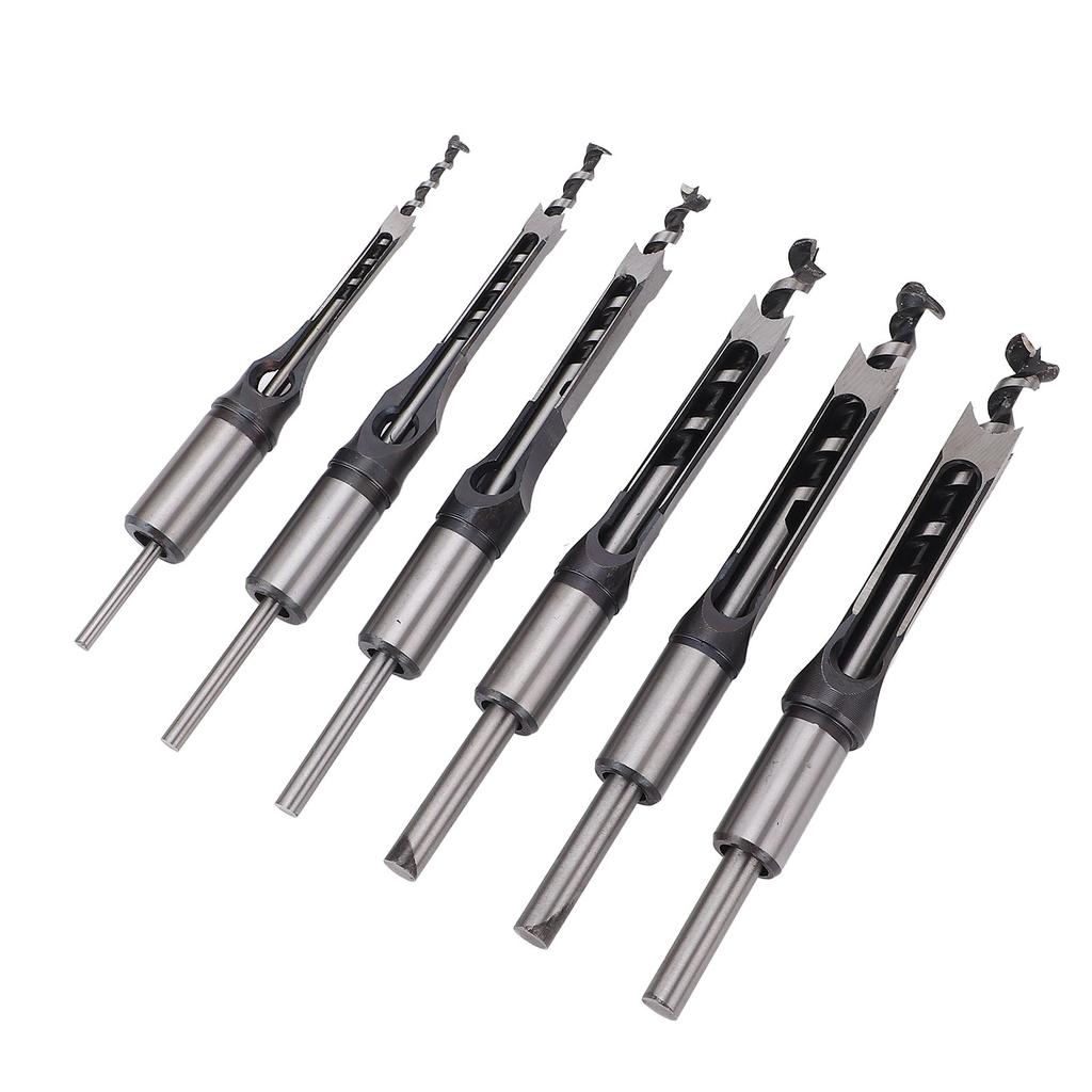Square Hole Mortise Chisel Drill Bit HSS Accurate Hole Saw Mortising Chisel Drill Bit for