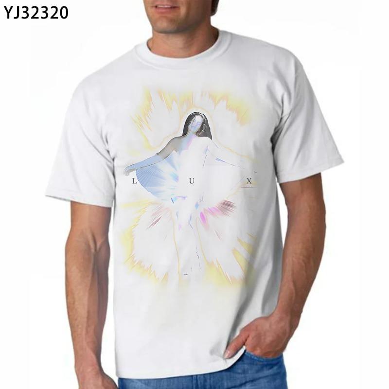 Футболка с фото Люкс Розалия Berghain Хип-хоп Футболка Знаменитая Звезда Подарок для Фаната Смешная Одежда Графическая Футболка Унисекс Популярный Топ Уличная Одежда