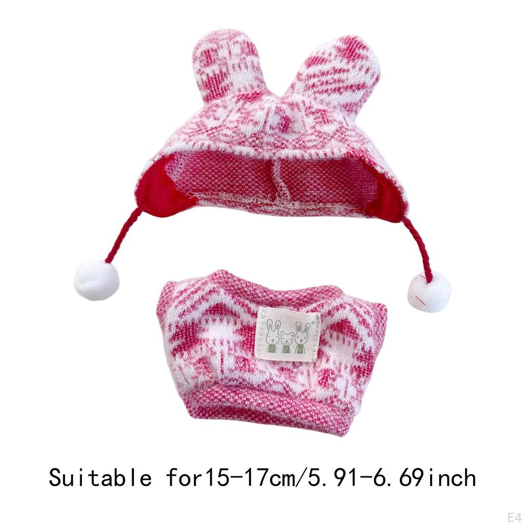 Кукольный свитер Удобная подвеска Съемная одежда для 15 см Серый