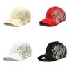 Baseball Pattern Dragon Cap Sun Protection Outdoor Lightweight Unisex Cotton