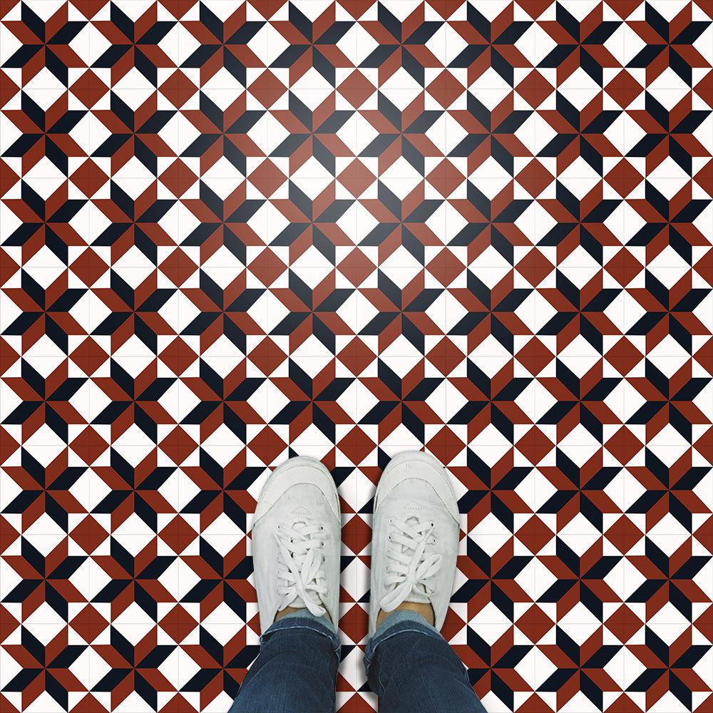 10 шт., современные геометрические бесшовные плитки, наклейки на стену для пола, обои для ремонта кухни и дома, Нескользящие износостойкие художественные наклейки на стены