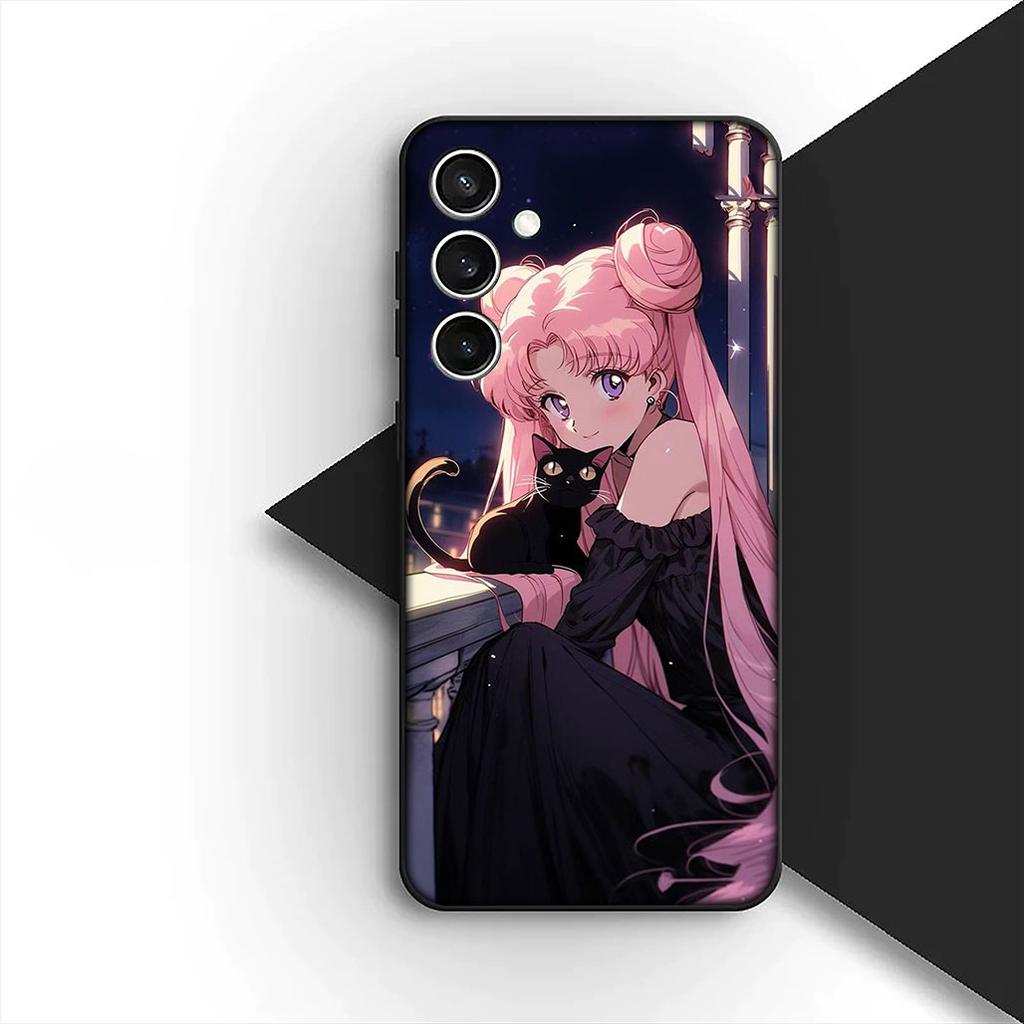 Girl S-Sailors-Cartoon Moon Cover for Samsung Galaxy A36 A55 A26 A05 A06 A14 A50 A51 A53 A54 A12 A13 A23 A35 Coque Phone Case