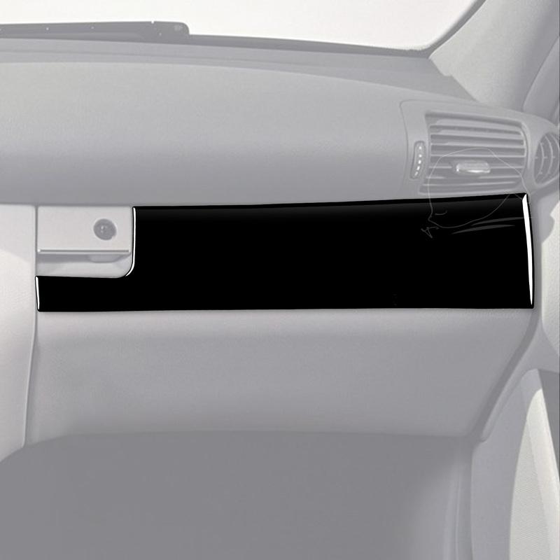 For Mercedes-Benz C Class W203 2005-2007 Piano Black Glove Box Panel Cover Car Interior Decoration Accessories Sticker