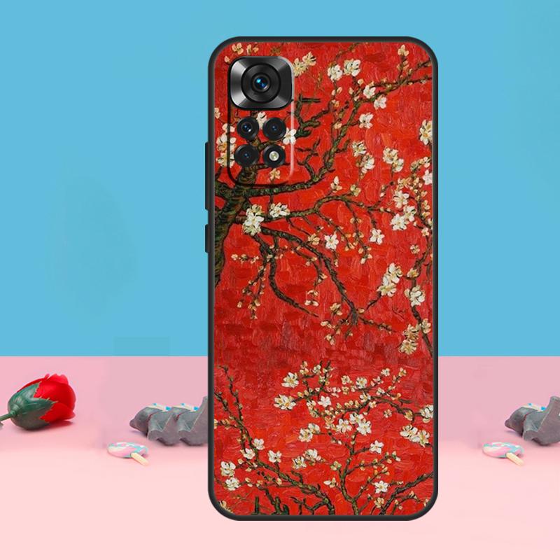 Чехол «Цветущий миндаль» для Xiaomi Redmi Note 11 9 10 12 13 14 15 Pro Plus Чехол для Redmi 14C 10C 12C 13C 15 C