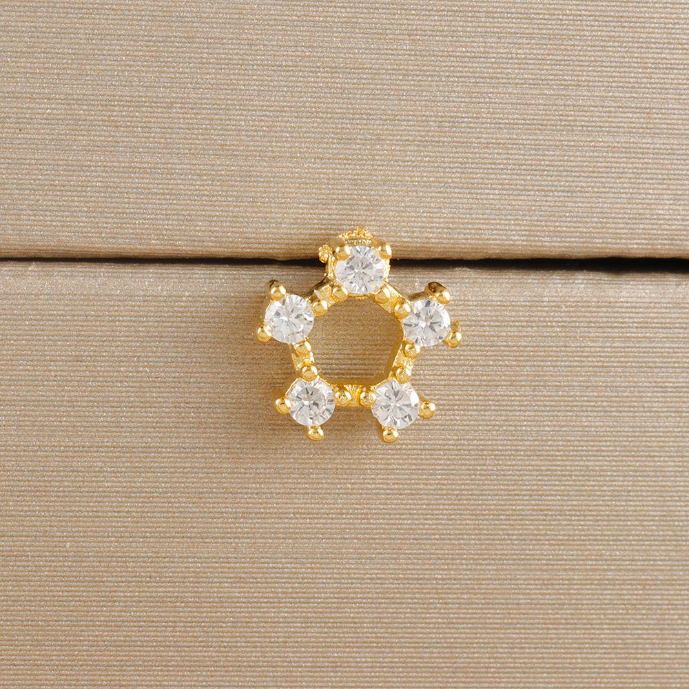 Pearl Flower Bee Zircon Earrings with Stainless Steel Needle