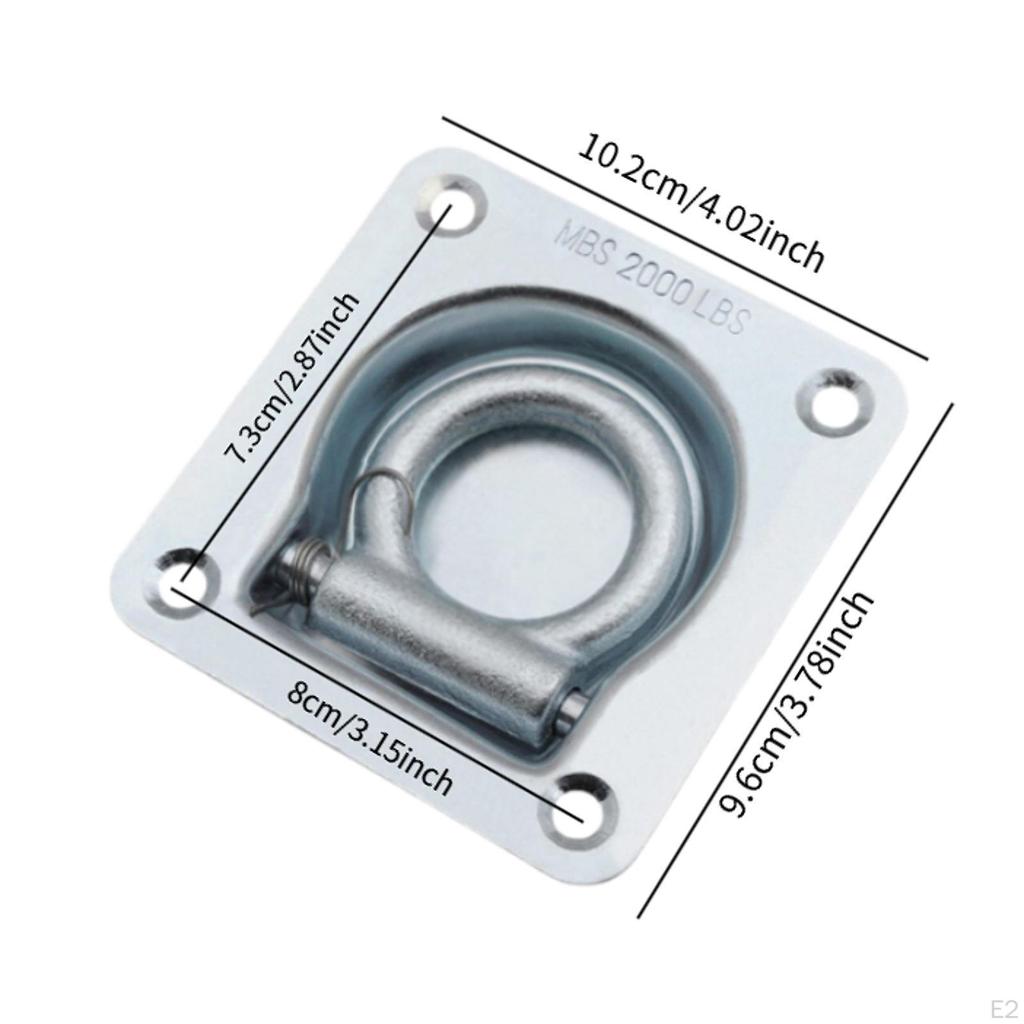 Утопленное D-образное кольцо стяжной крюк для буксировки Простая установка Поставка Многоразовый металлический устойчивый