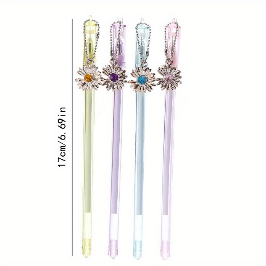 Возвращение в школу, 10 шт., 0,5 мм, креативный камень, подвеска Zou Ju, гелевая ручка, ручка-подвеска в виде сердца для девочек, офисная канцелярская ручка для подписи