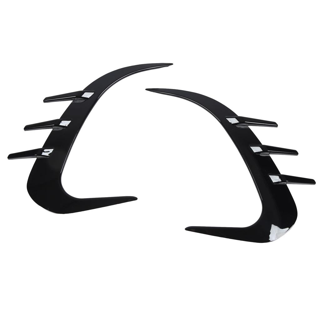 2PCS Rear Bumper Spoiler Left Right Glossy Black Replacement for Benz GLC‑Class X254 AMG‑Line 2022 and Up