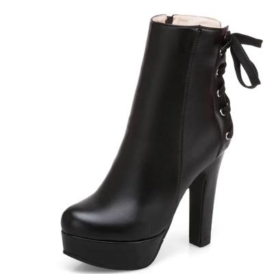 Мода Модные ботильоны для женщин 2024 года на шнуровке зимние ботинки женские на платформе с высоким каблуком белые желтые ботильоны обувь женские большие размеры