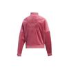 Adidas Originals Logo Embroidered Casual Sports Velvet Stand Collar Jacket Women Jacket Rose GV2919
