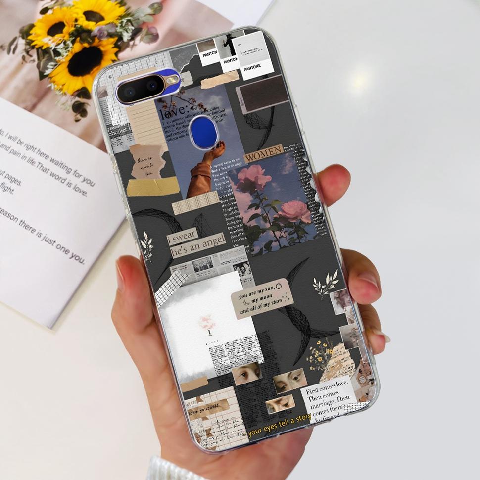 Силиконовый чехол для телефона для OPPO A5S Чехол AX5s CPH1909 Мягкая задняя крышка из ТПУ для Oppo A7 AX7 CPH1901 CPH1903 Чехлы Capa Coque Fundas