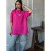 Western Style New Fashion Casual Loose Print Letters Cotton T-shirt Top Loose Printed T-shirt