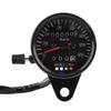 Keenso Motorcycle Speedometer Tachometer 60mm Black Waterproof Universal Motorcycle Odometer Speedometer Gauge
