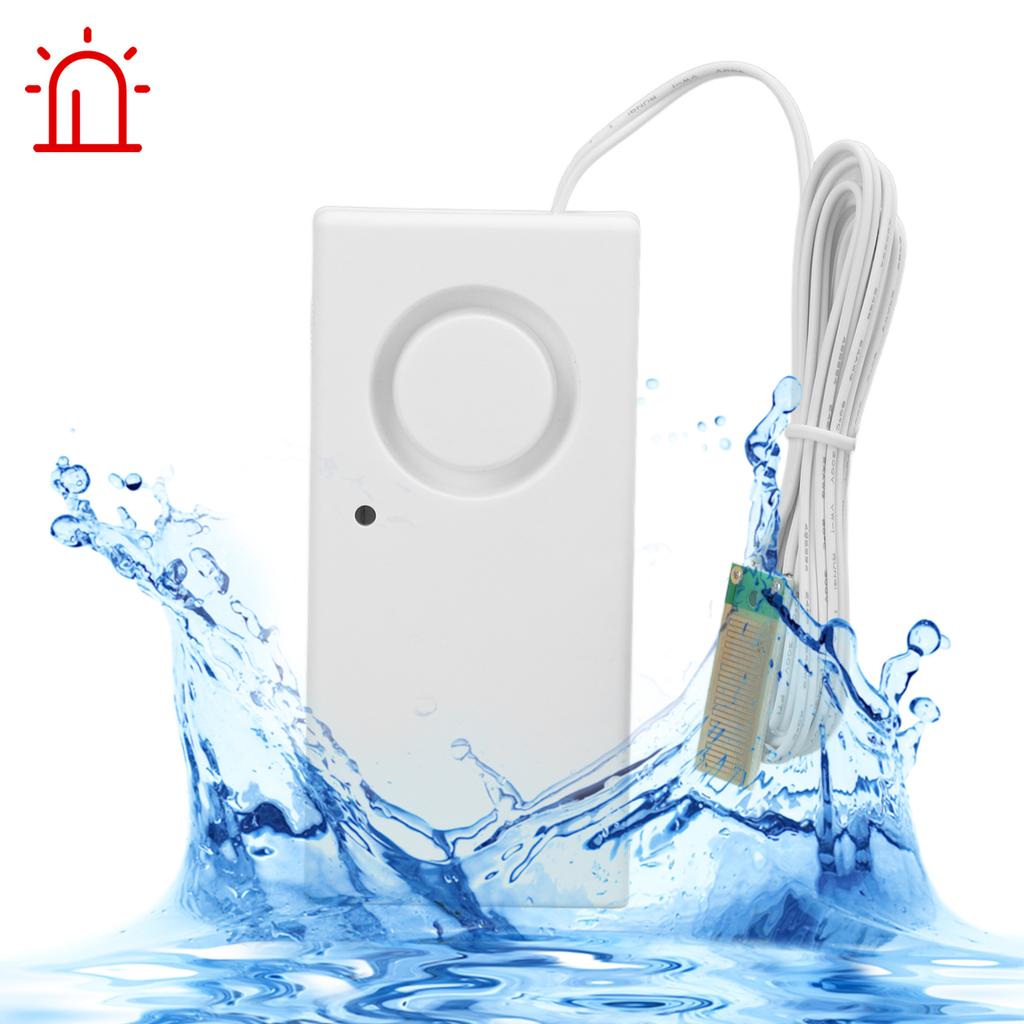 120dB Water Leakege Sensor Overflow Level Alarm Rain Detection for Bathroom Kitchen Basement Garage