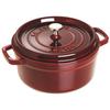 Staub Cocotte Round Grenadine Red Both Hand Enamel Pot IH Compatible Japanese La Cocotte Round "Pico 18cm" [Authorized Product] 40509-819