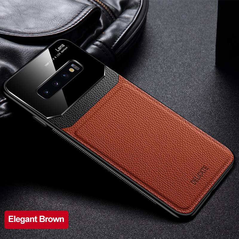 Чехол для Samsung Galaxy S10 Plus, задняя крышка из искусственной кожи для Samsung S10, чехлы для телефонов Galaxy S10 lite, чехол S 10, чехол