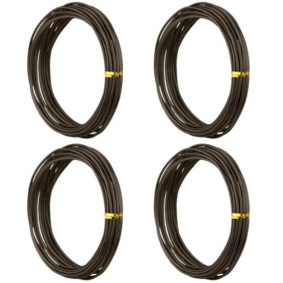 4 рулона 10 м проволока для бонсай анодированный алюминий гибкие цветные самодельные садовые растения