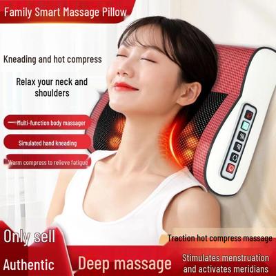 Подушка для массажа с электроподогревом для шейного и поясничного отдела