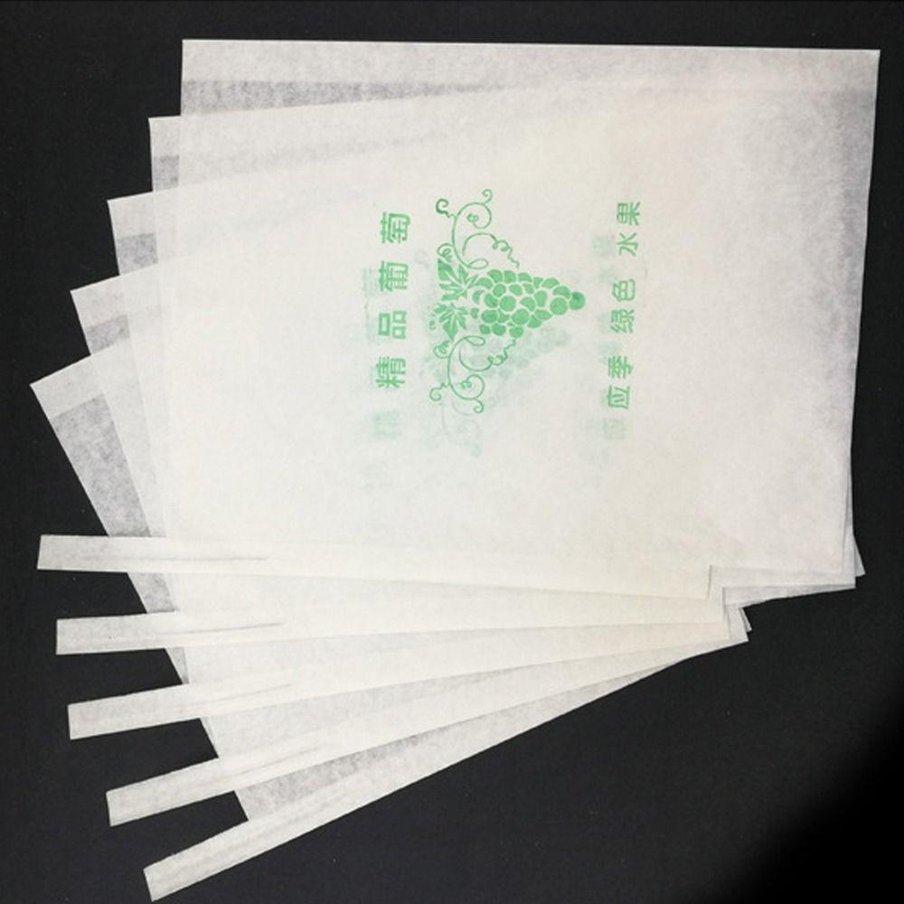 100pcs Semi Transparent Grape Protection Bags Waterproof Against Insect Pouch Garden Tool