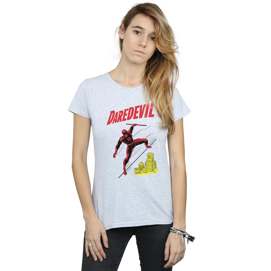 Marvel Womens/Ladies Daredevil Rooftop Cotton T-Shirt