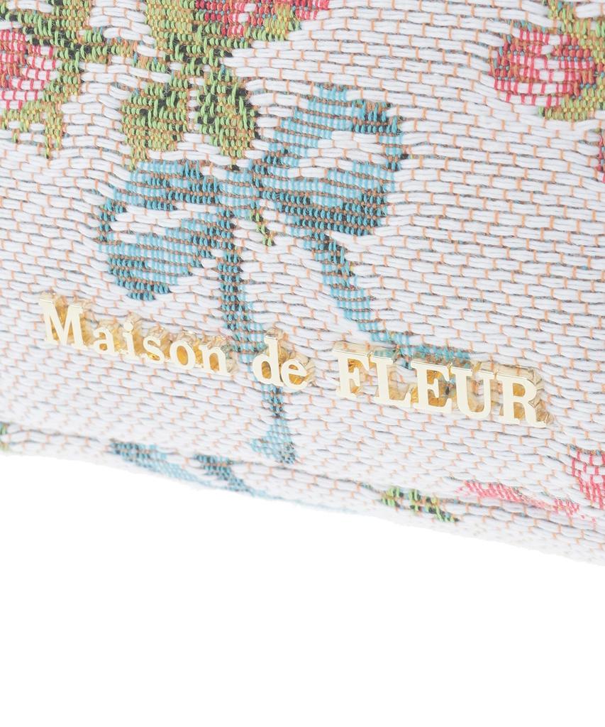 Гобеленовая сумочка с узором из роз и лент [Maison Fleur] - Женская, цвет вне белого